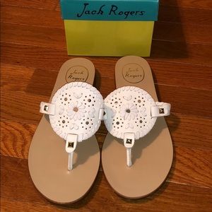 NEW Jack Rogers Georgica Sandal White
